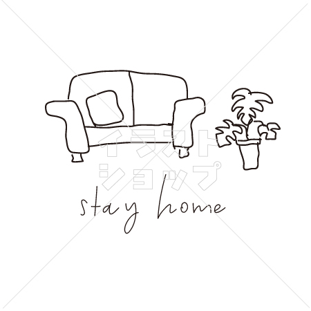 Stay Home　イラスト